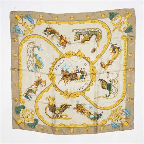 hermes plumes scarf.